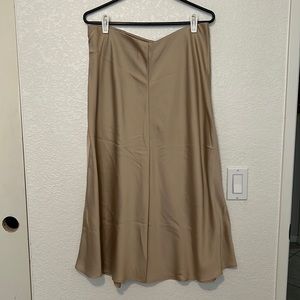 H & M Satin Midi Skirt